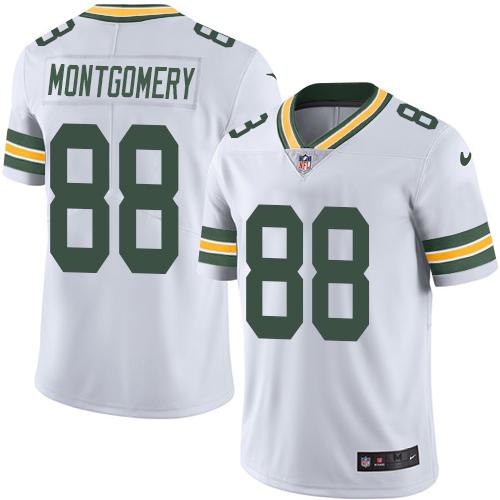 Nike Packers #88 Ty Montgomery White Men's Stitched NFL Vapor Untouchable Limited Jersey